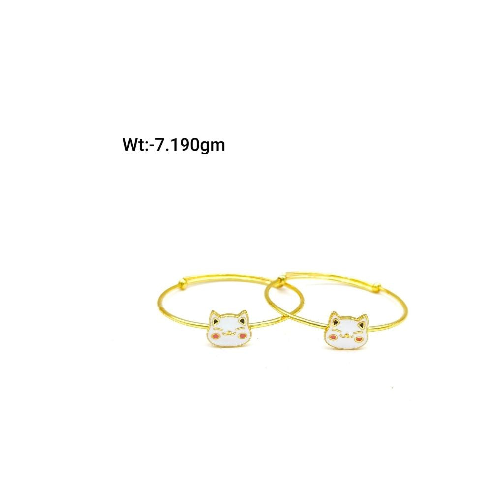 Enamel Cat Face Charm