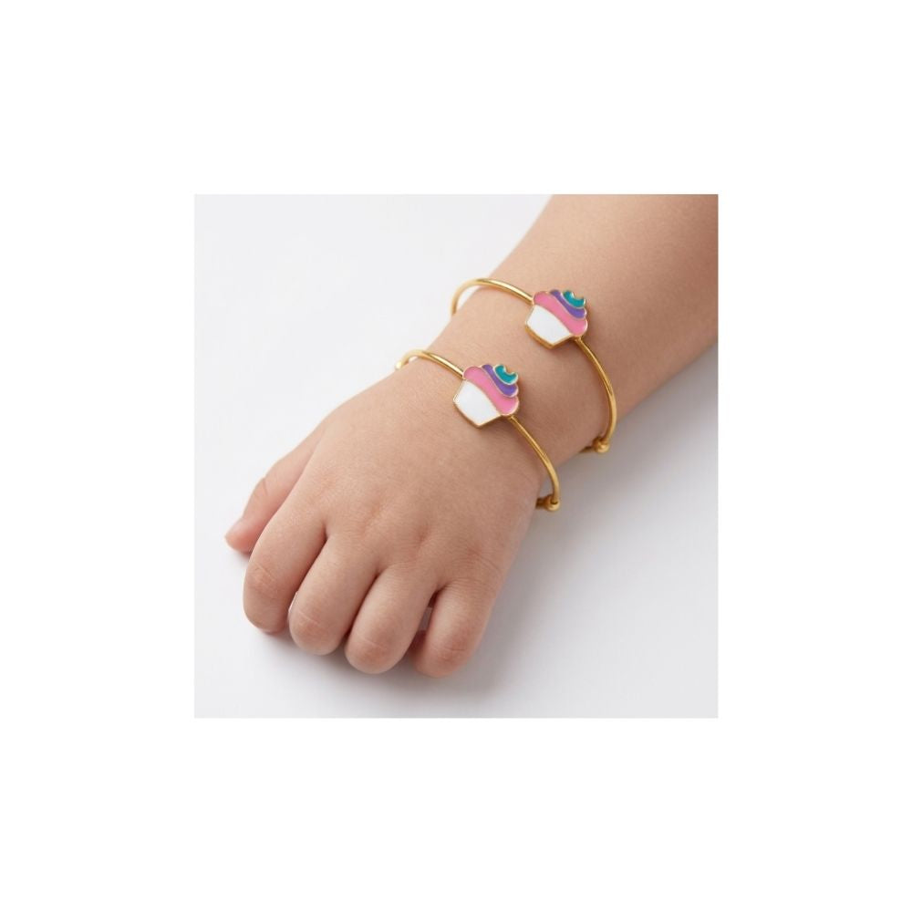 Cupcake Charm Kids Bangle