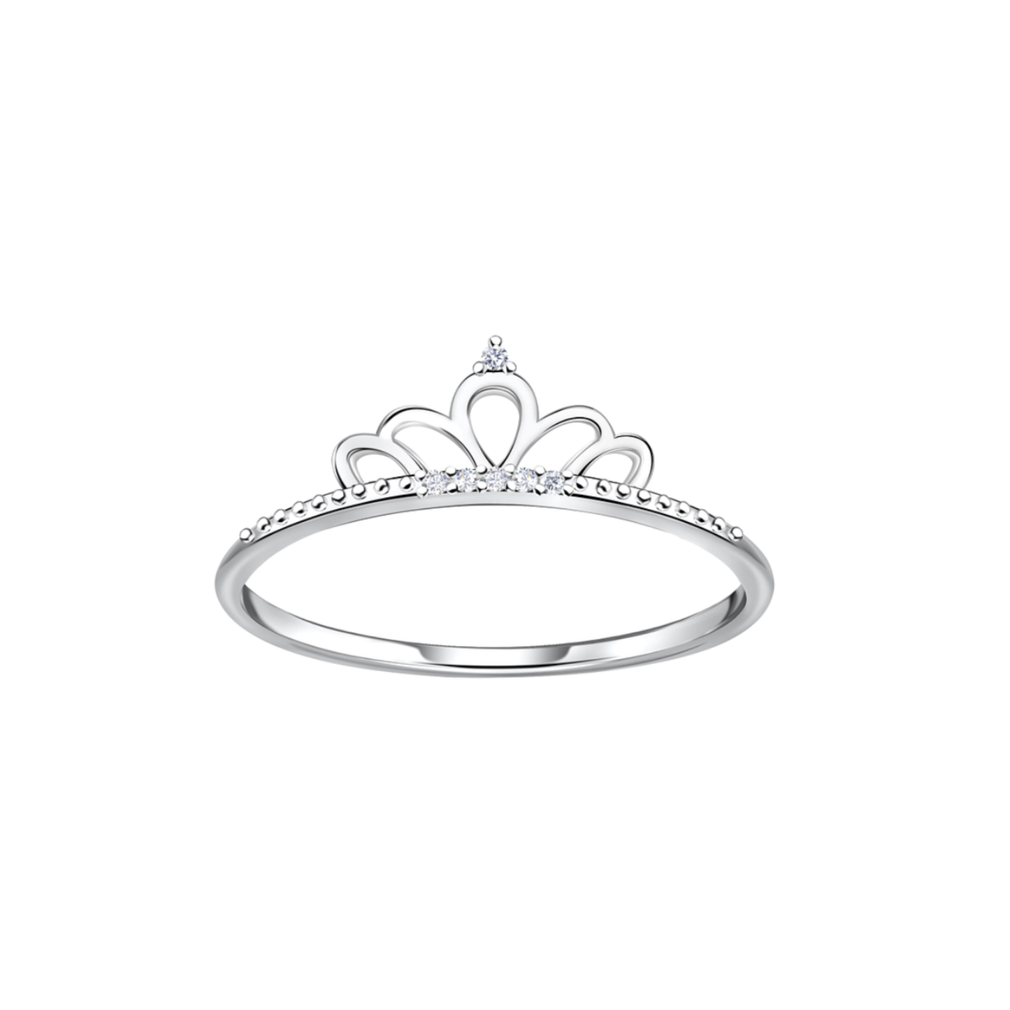 Silver Crown Ring