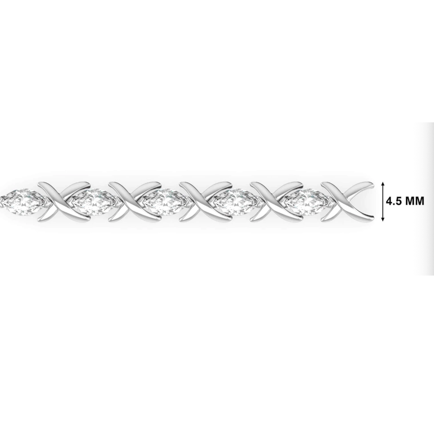 Interlinked Marquise Tennis Bracelet