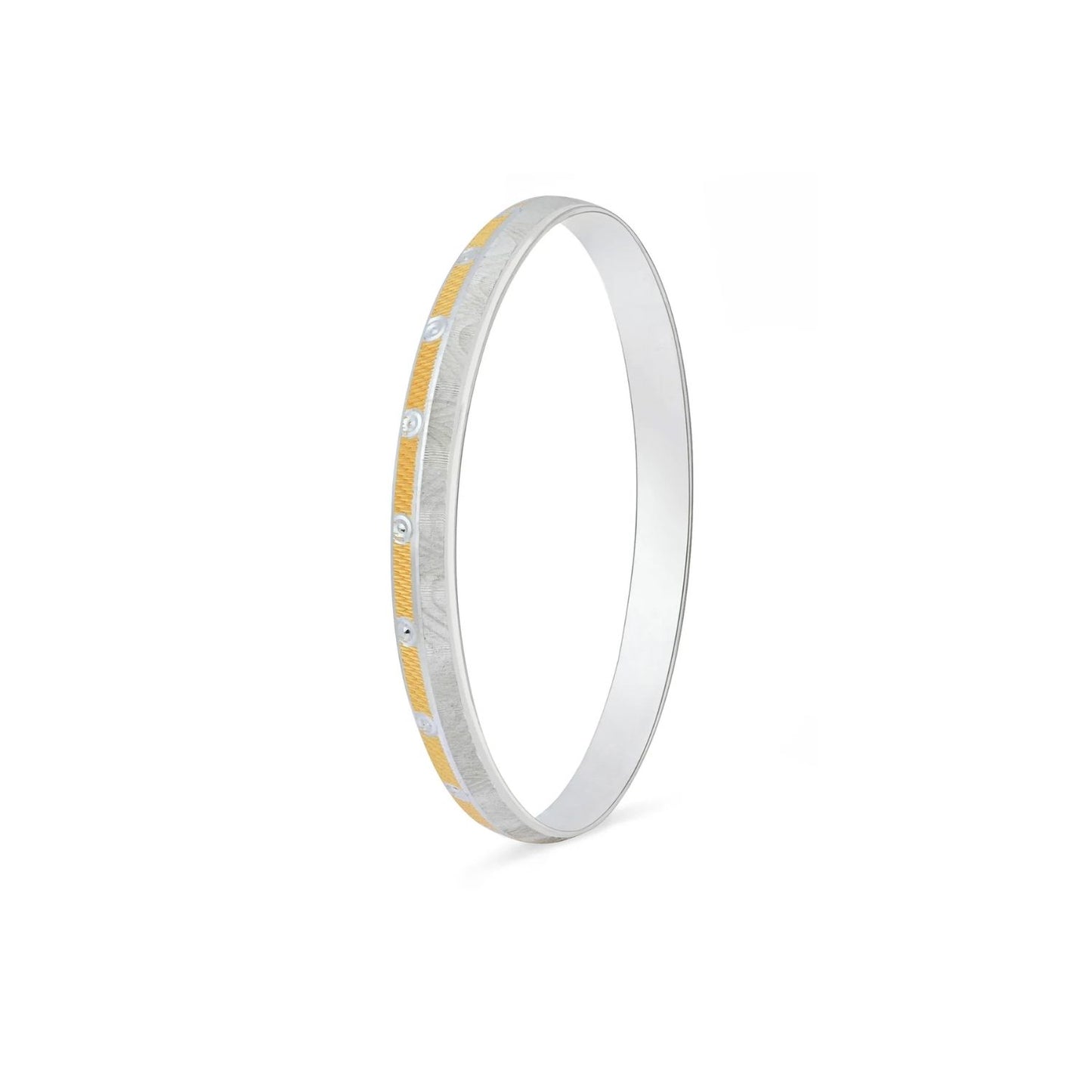Dual-Tone Zircon Men Kada