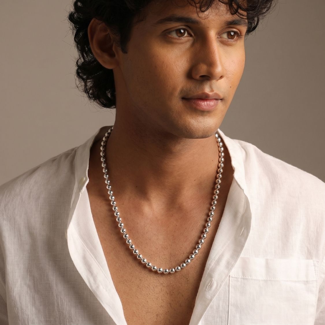 Italian Ball Chain Men's Necklace