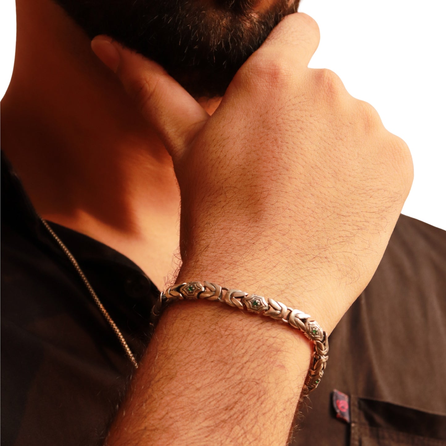 Emerald Byzantine Bracelet