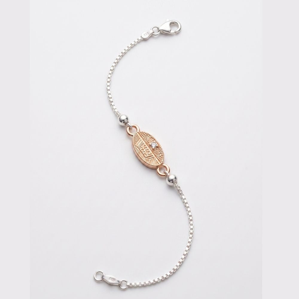 Gold Leaf Rakhi Bracelet