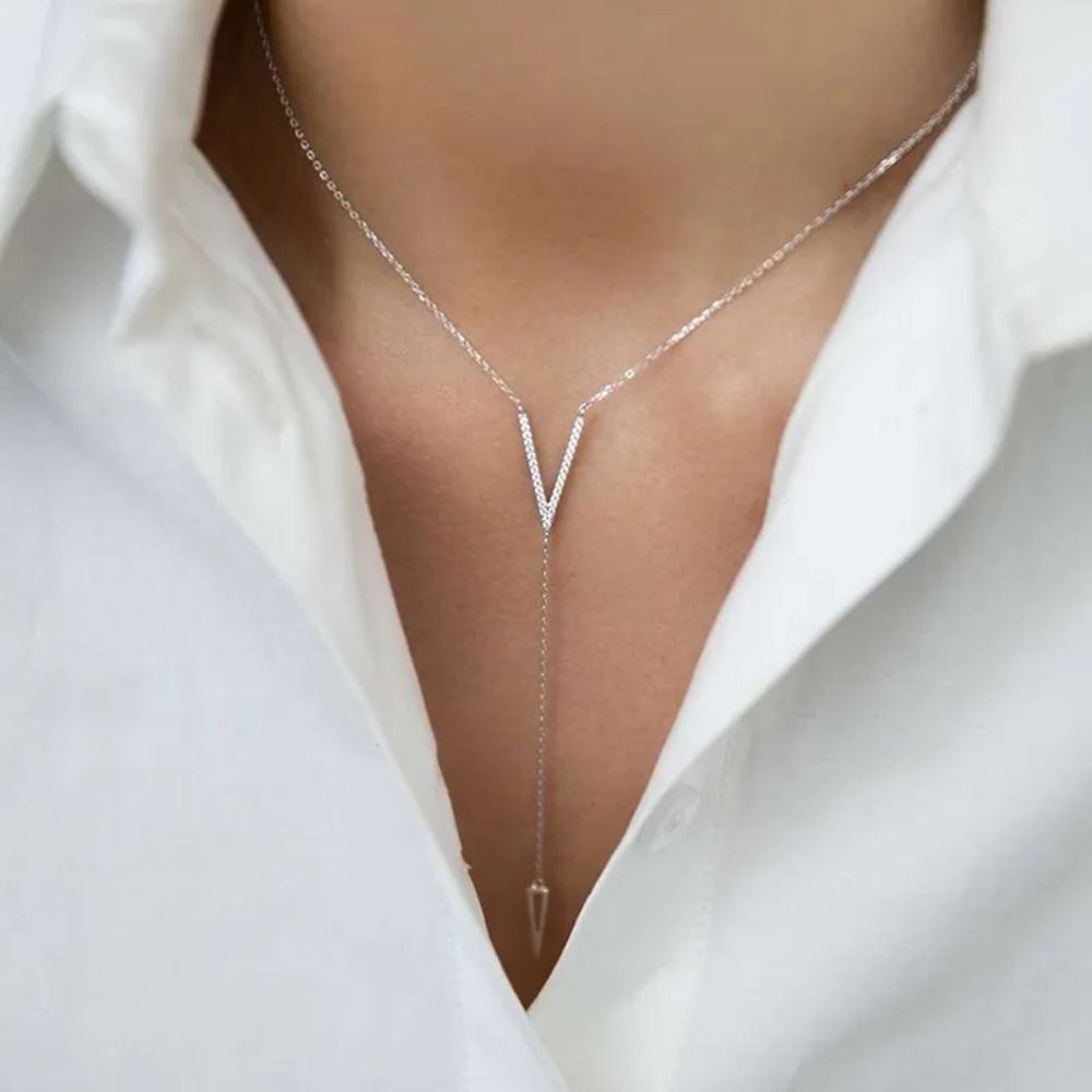 Bold Elongated Necklace