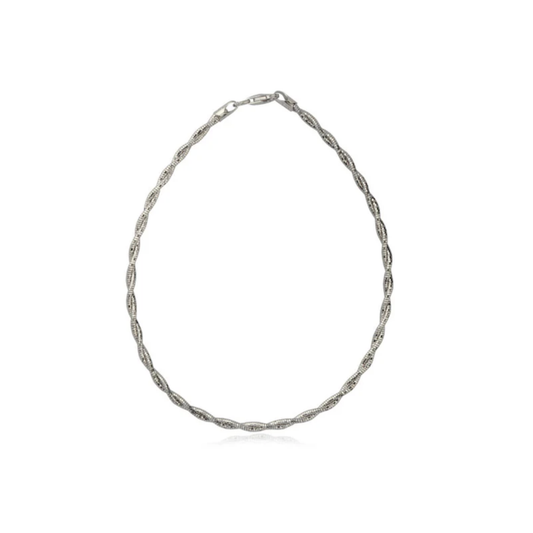 925 Silver Twist Anklet