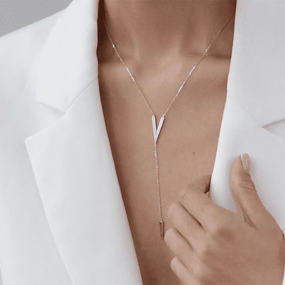 Bold Elongated Necklace