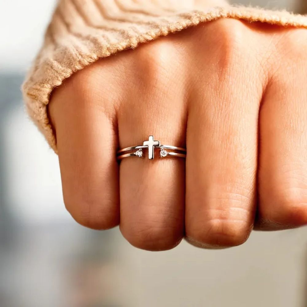 Cross Open Ring