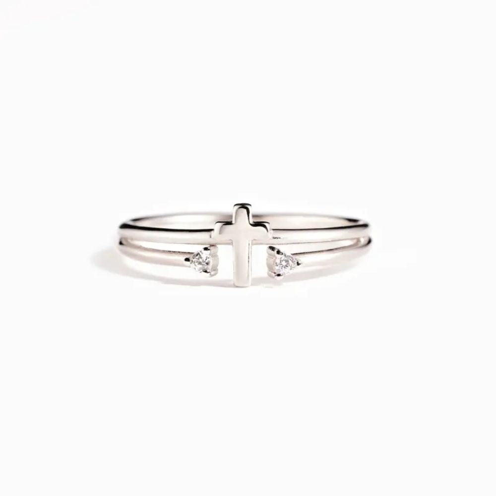 Cross Open Ring
