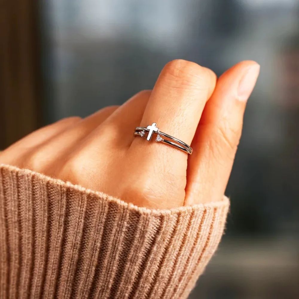 Cross Open Ring