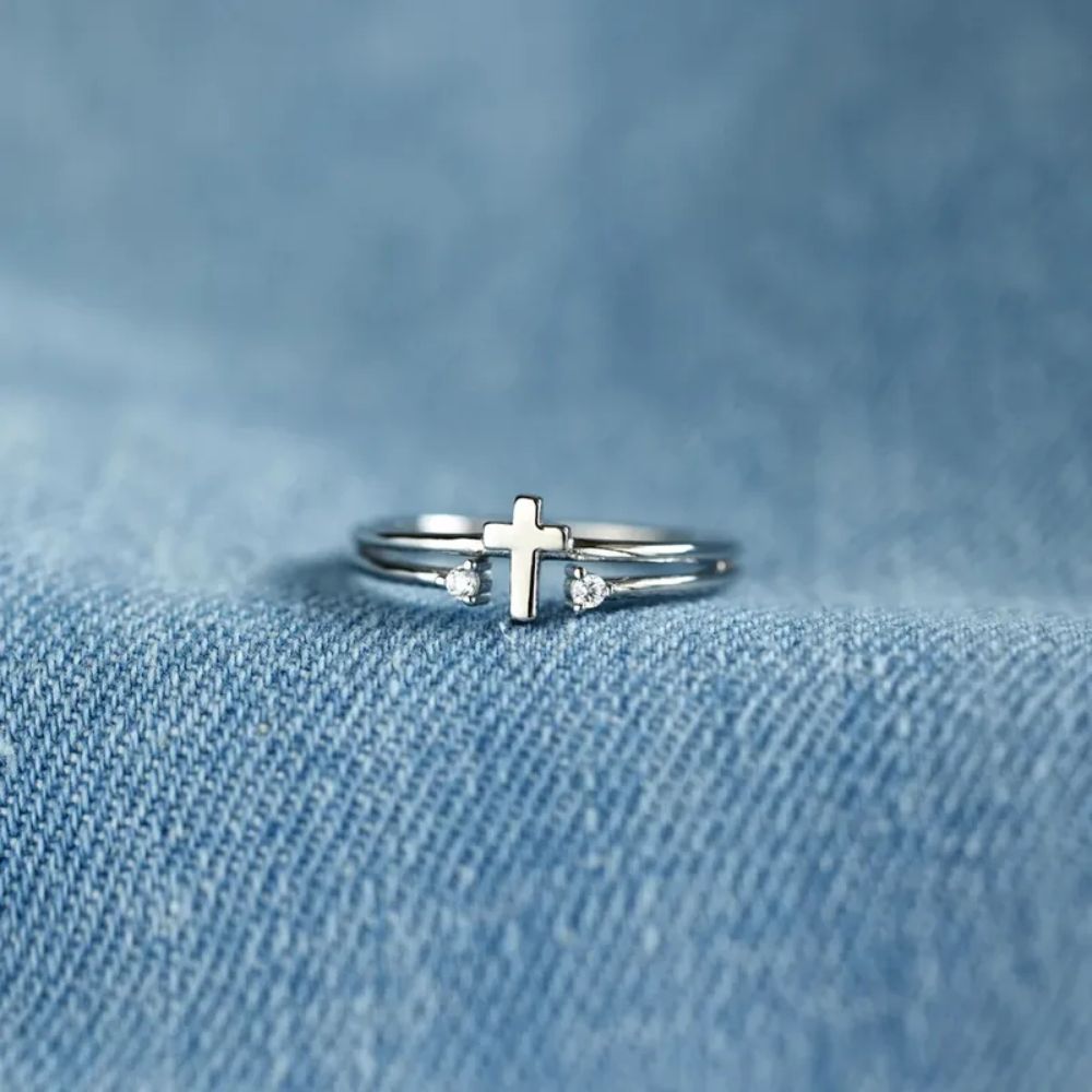 Cross Open Ring