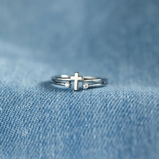 Cross Open Ring