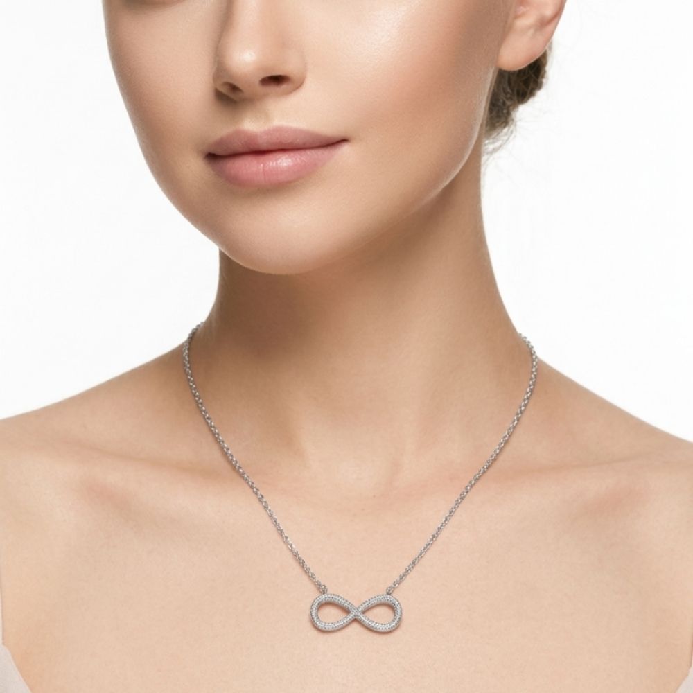 Infinity Pavé Necklace