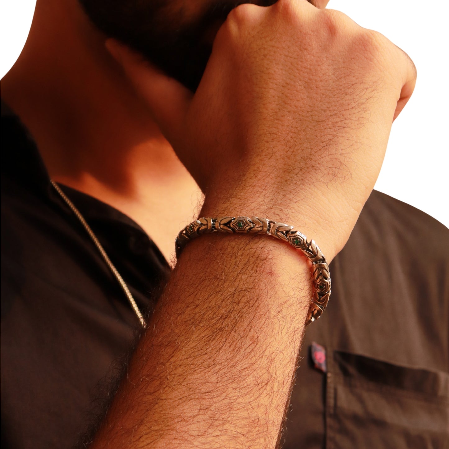 Emerald Byzantine Bracelet