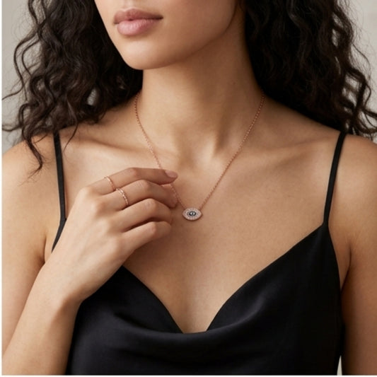 Opulence Evil Eye Charm Necklace