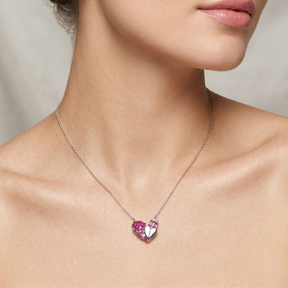 Baguette Heart Necklace Set