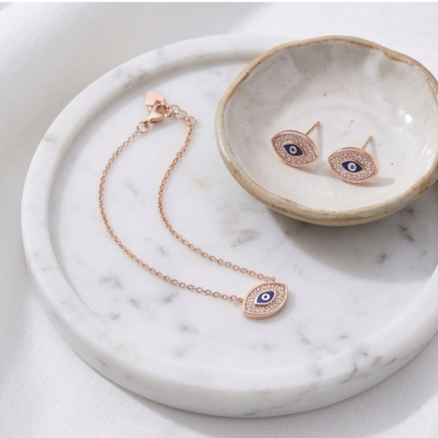 Opulence Evil Eye Charm Necklace