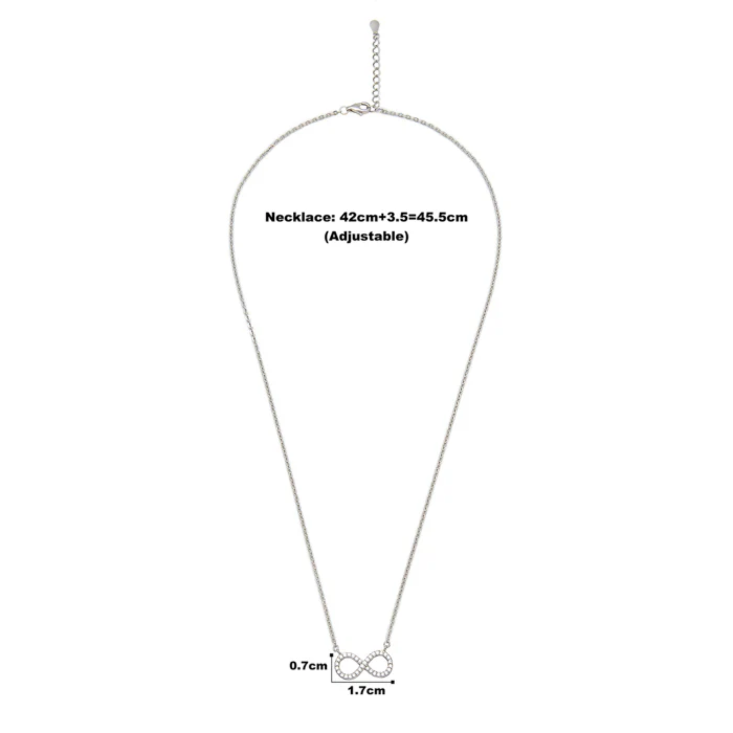 Silver Endless Love Necklace