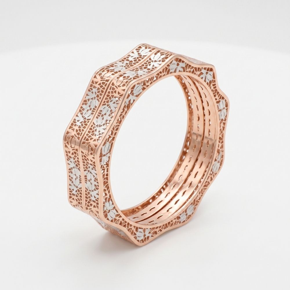 Octagonal Filigree Bangle Set