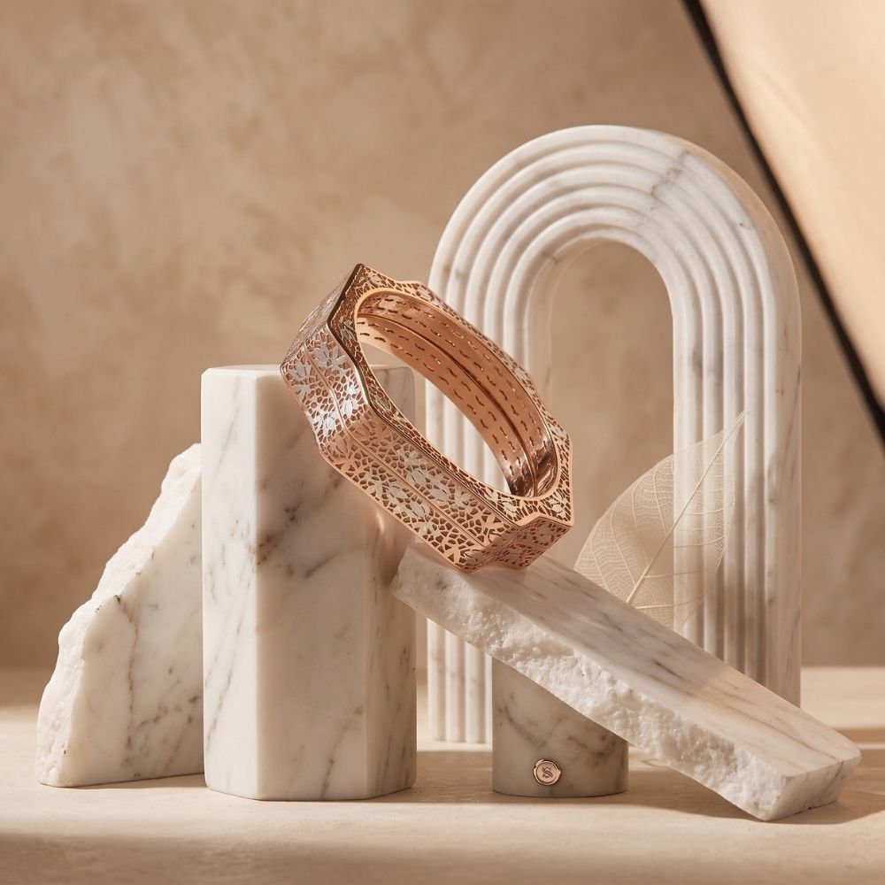 Octagonal Filigree Bangle Set