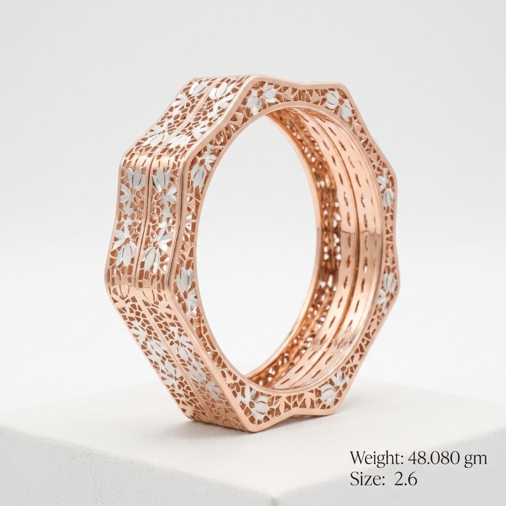 Octagonal Filigree Bangle Set