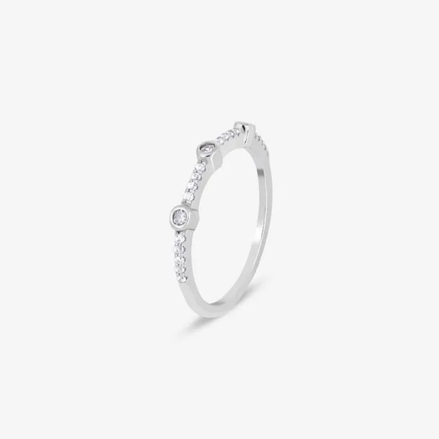 Silver Symphony Stack Rings