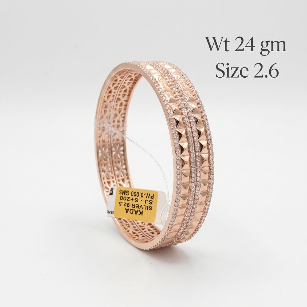 Pyramid Spike Pavé Bangle
