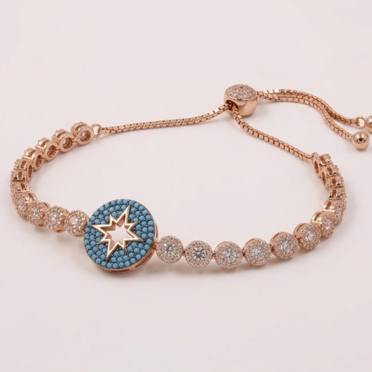 Azure Star Tennis Bracelet