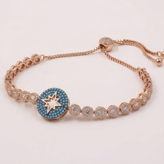 Azure Star Tennis Bracelet