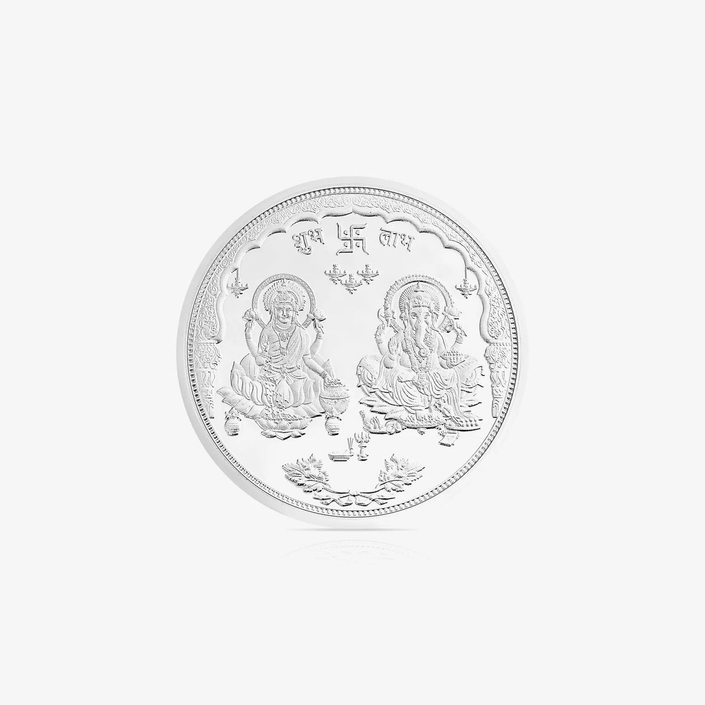 Lakshmi Ganesh Pure 999 Silver Coin (10g–100g)