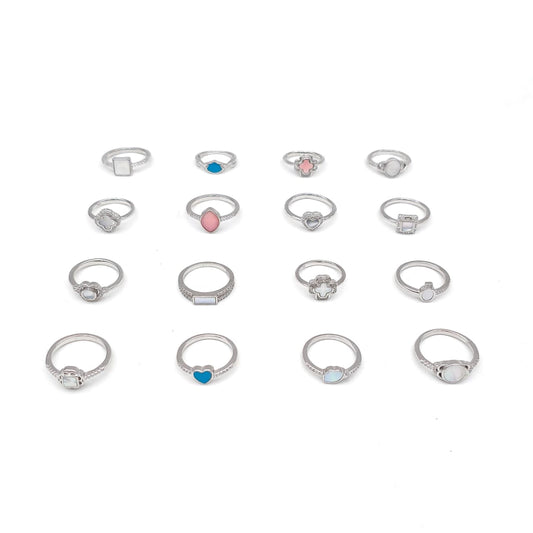 Kids Enamel & Stone Ring Collection