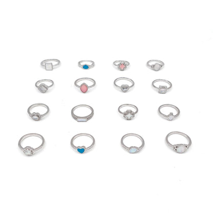 Kids Enamel & Stone Ring Collection